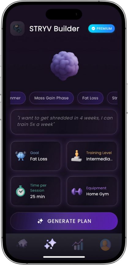 Stryv app showcase